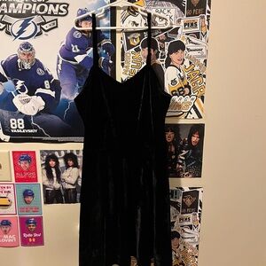 Crushed Velvet Skater Dress